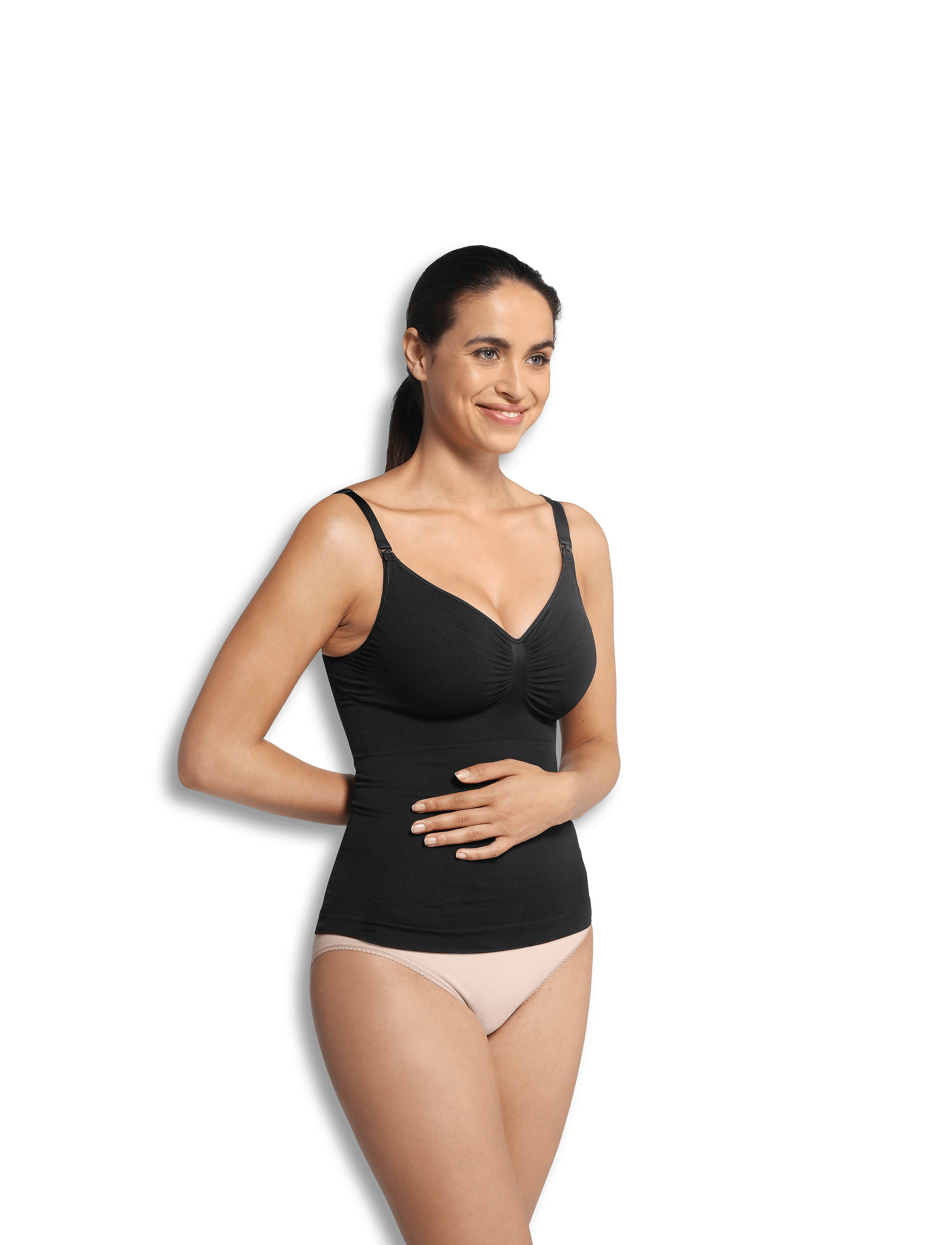 Carriwell - Nursing Top with Shapewear - laveste priser - black - 5