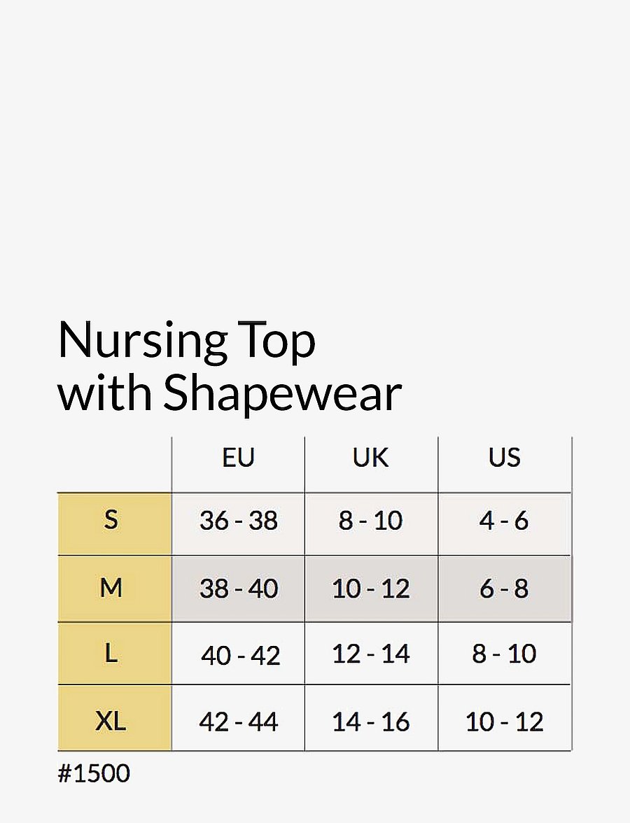 Carriwell - Nursing Top with Shapewear - aluspesu - black - 2