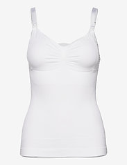 Carriwell - Nursing Top with Shapewear - mammaklær - white - 0