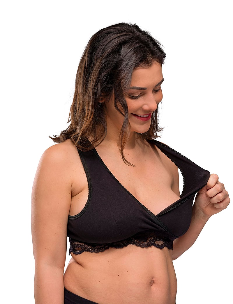 Carriwell - Crossover Sleeping Nursing Bra - undertøj - black - 2