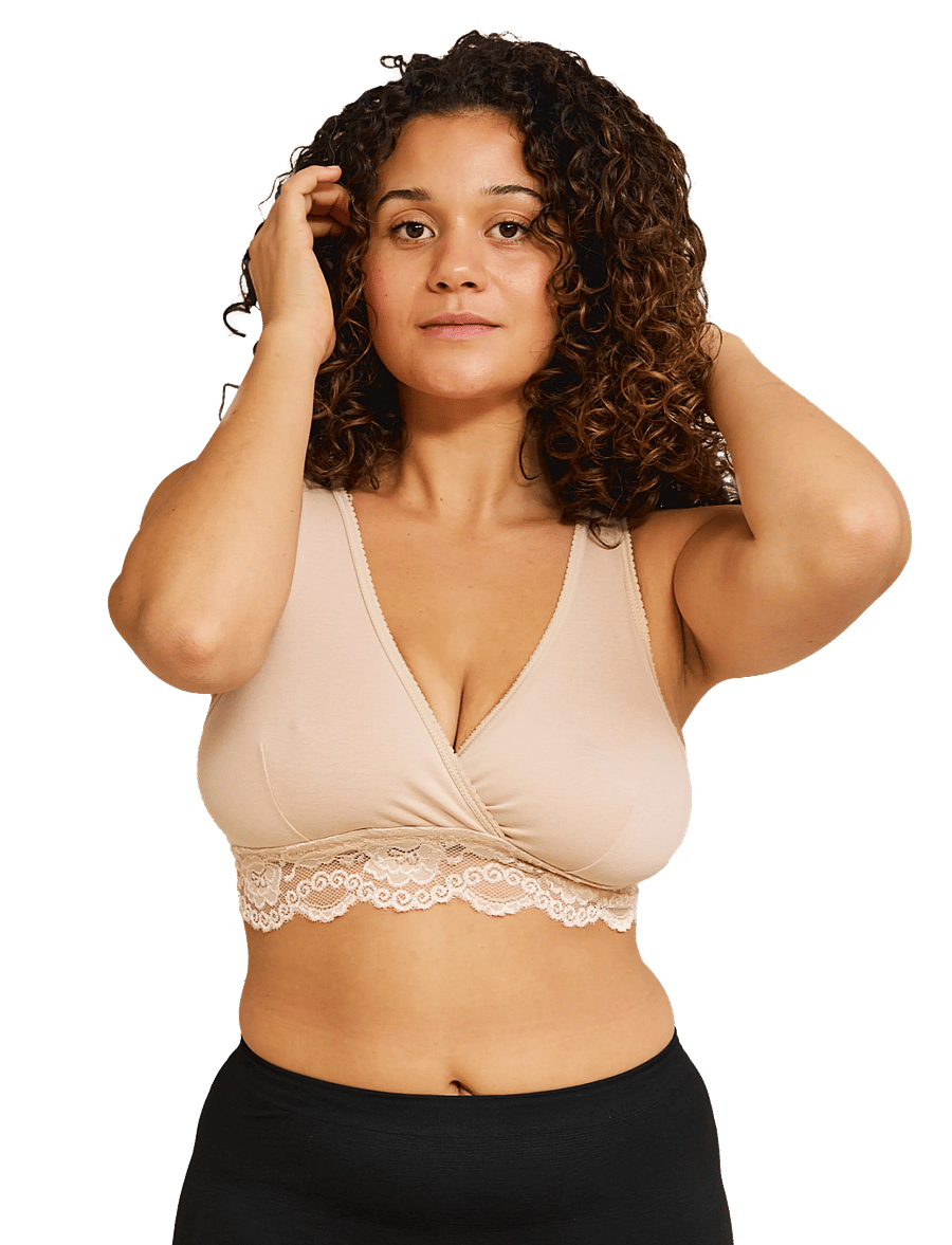 Carriwell - Crossover Sleeping & Nursing Bra - pesu ja aluspesu - honey - 0
