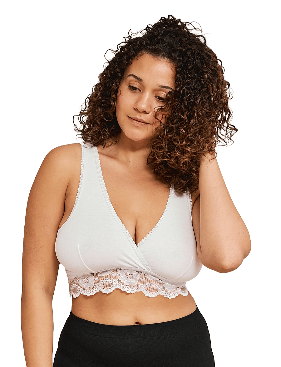 Carriwell - Crossover Sleeping Nursing Bra - underkläder - white - 0