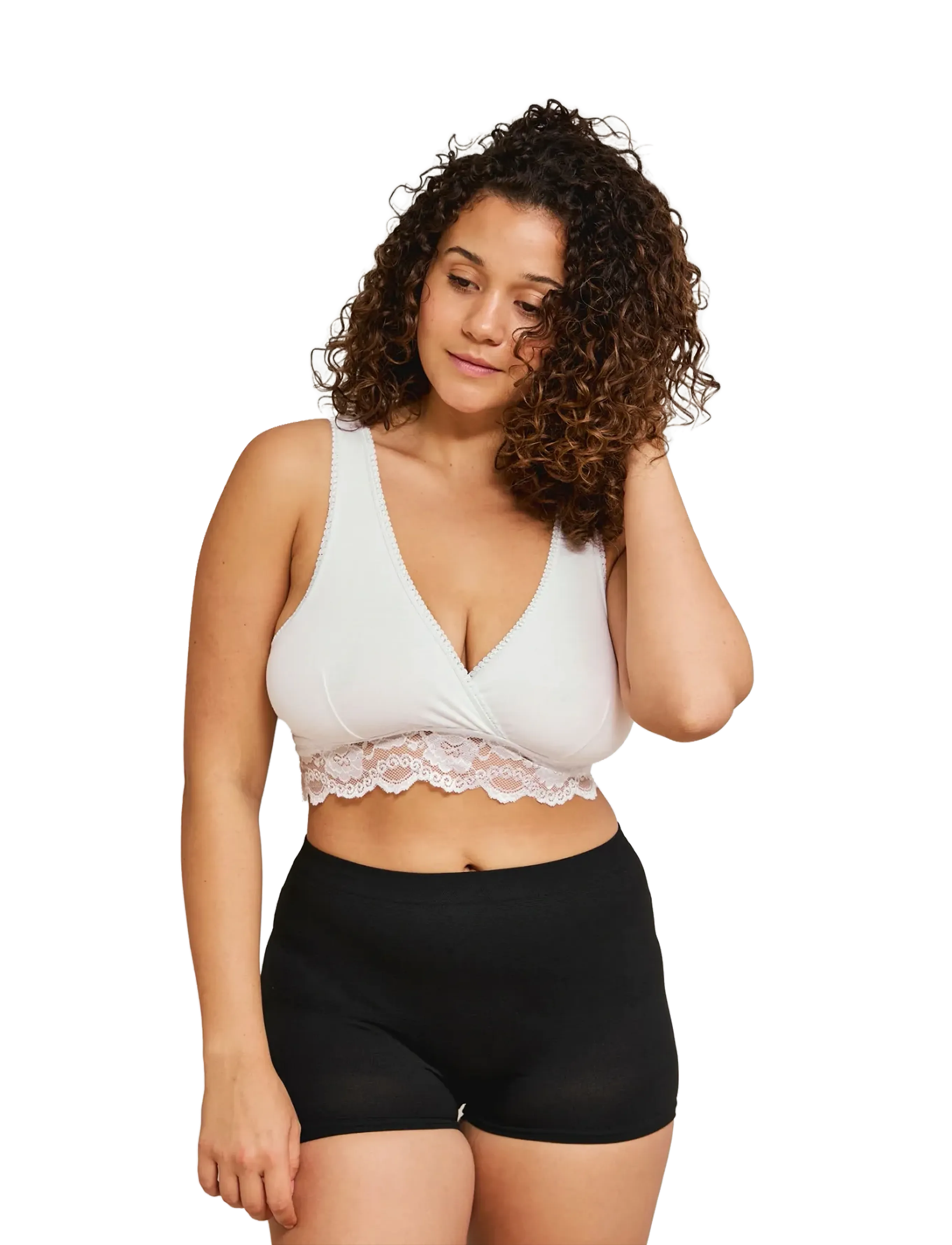 Carriwell - Crossover Sleeping Nursing Bra - underkläder - white - 4