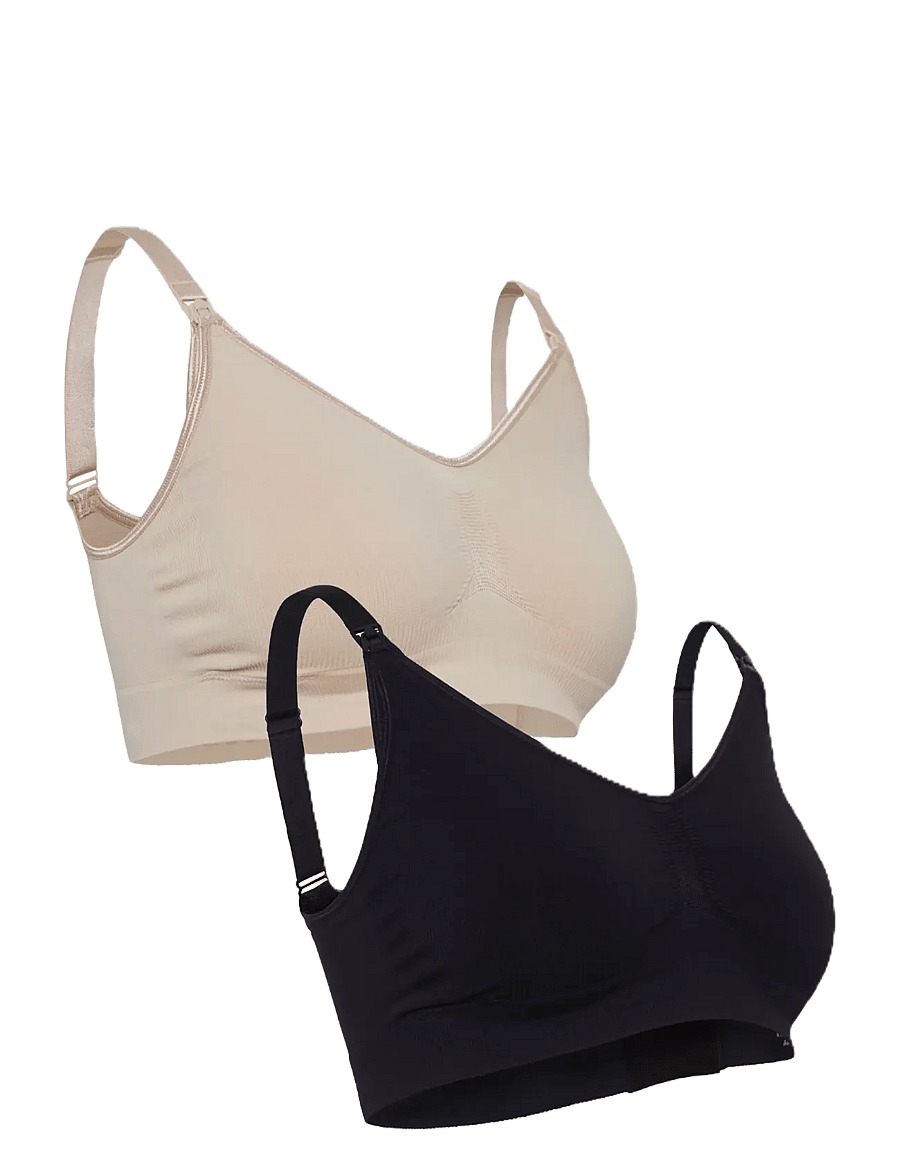 Carriwell - Original Maternity & Nursing Bra 2-pack (GRS) - unterwäsche - black+honey - 2