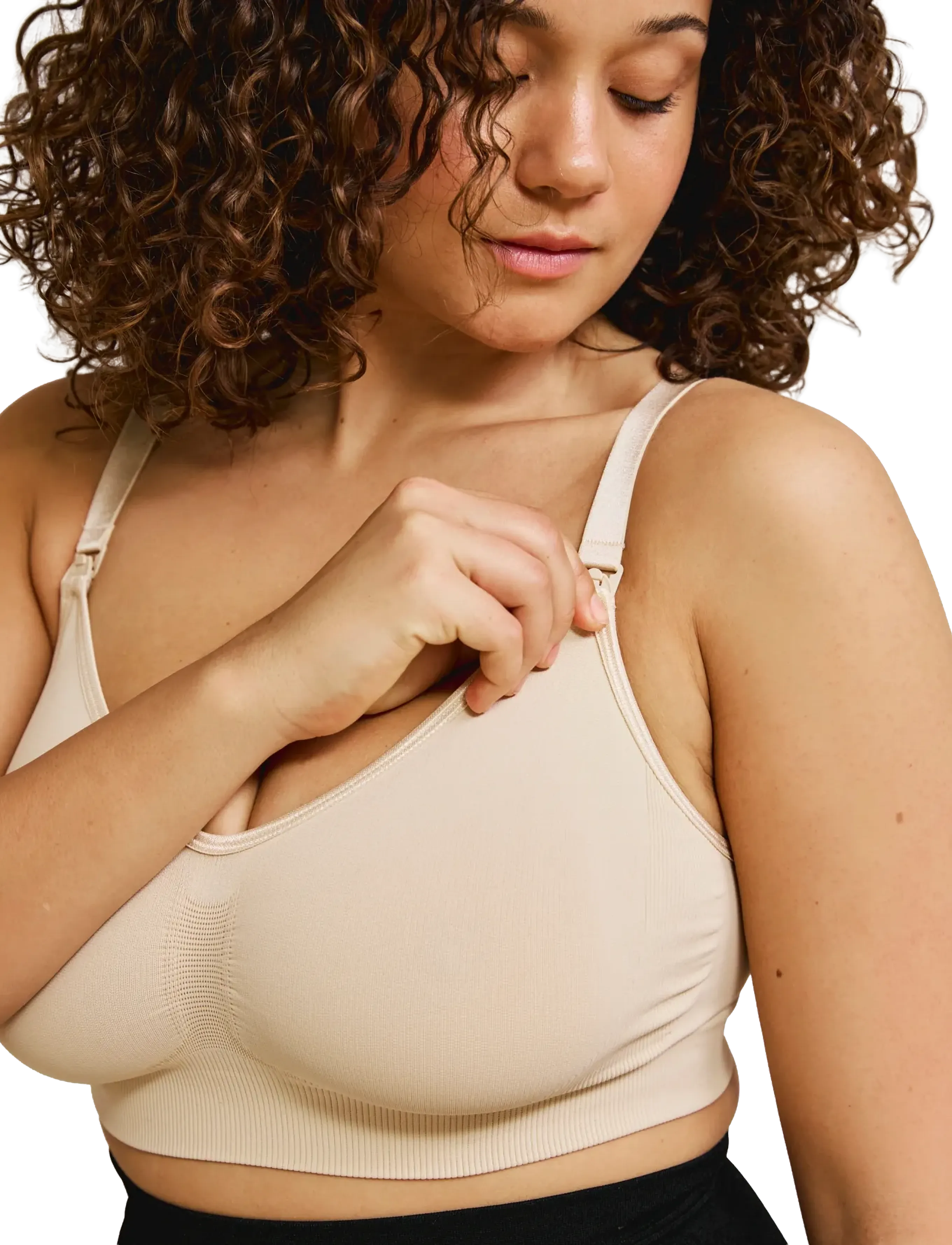 Carriwell - Original Maternity & Nursing Bra 2-pack (GRS) - lingerie - black+honey - 4