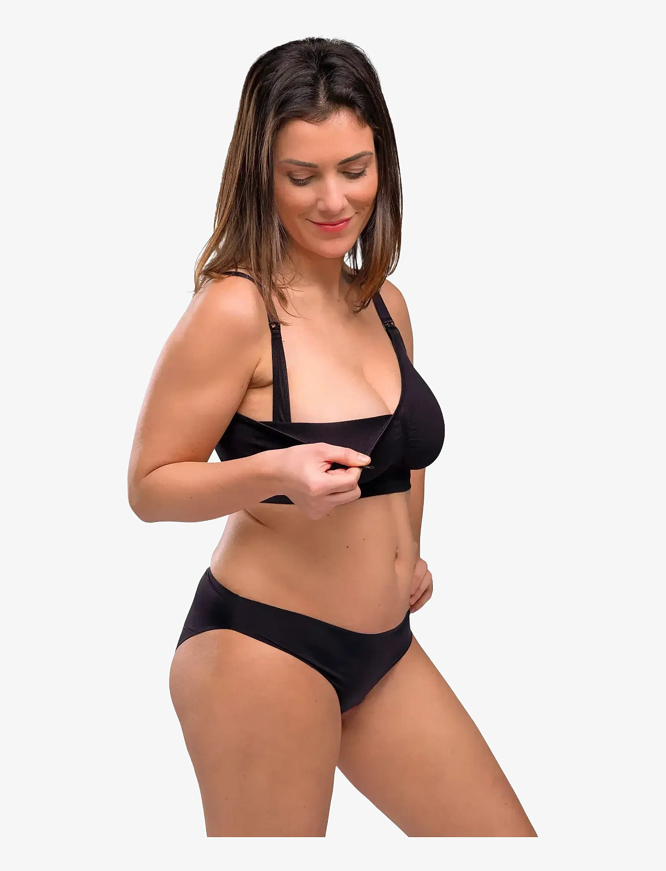 Carriwell - Original Maternity & Nursing Bra 2-pack (GRS) - undertøj - black+honey - 3