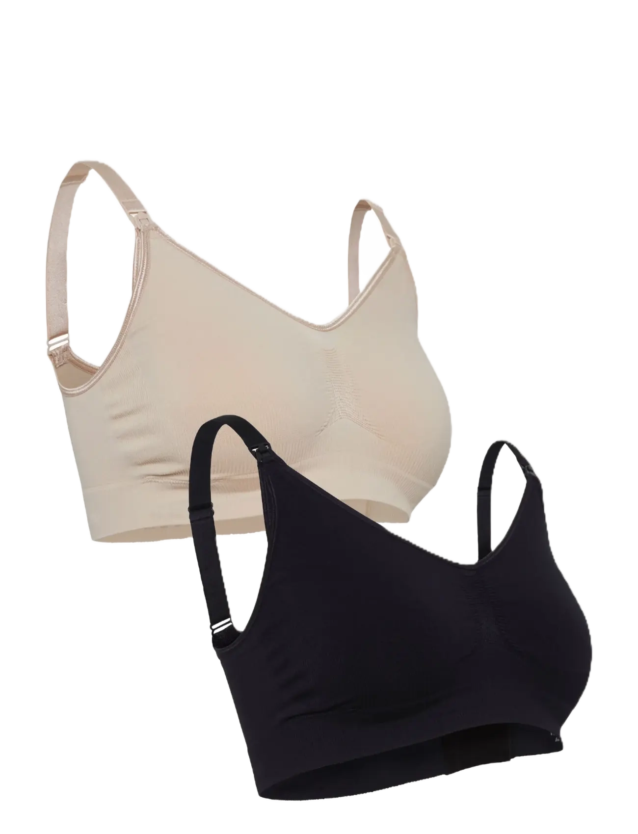 Carriwell - Original Maternity & Nursing Bra 2-pack (GRS) - underkläder - black+honey - 2