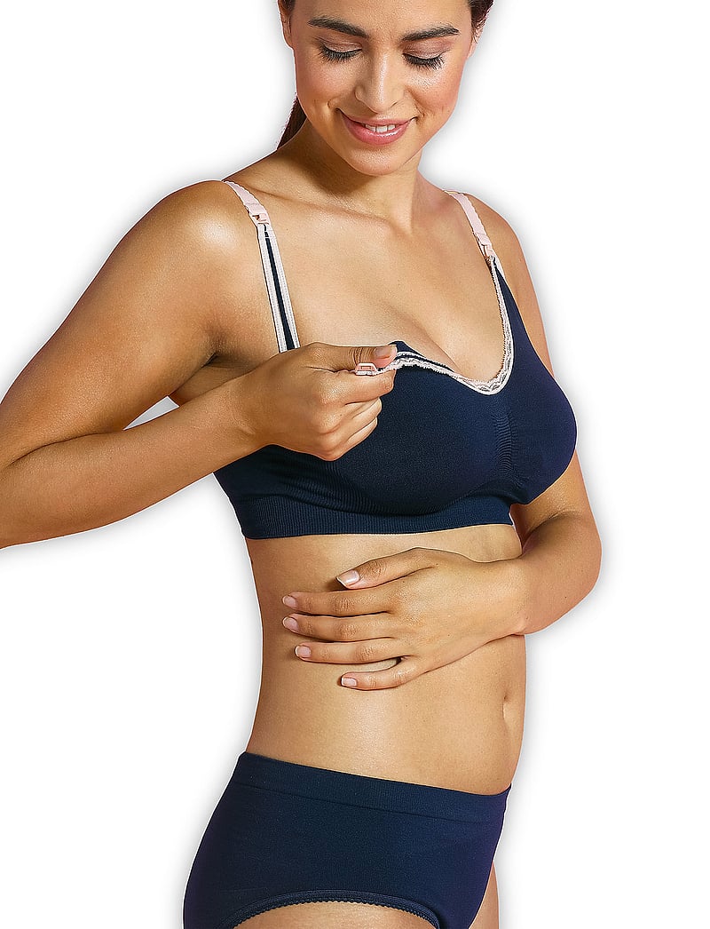 Carriwell - Original Maternity & Nursing Bra - undertøy - blue-pink lace - 0