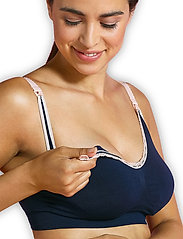 Carriwell - Original Maternity & Nursing Bra - nursing bras - blue-pink lace - 6