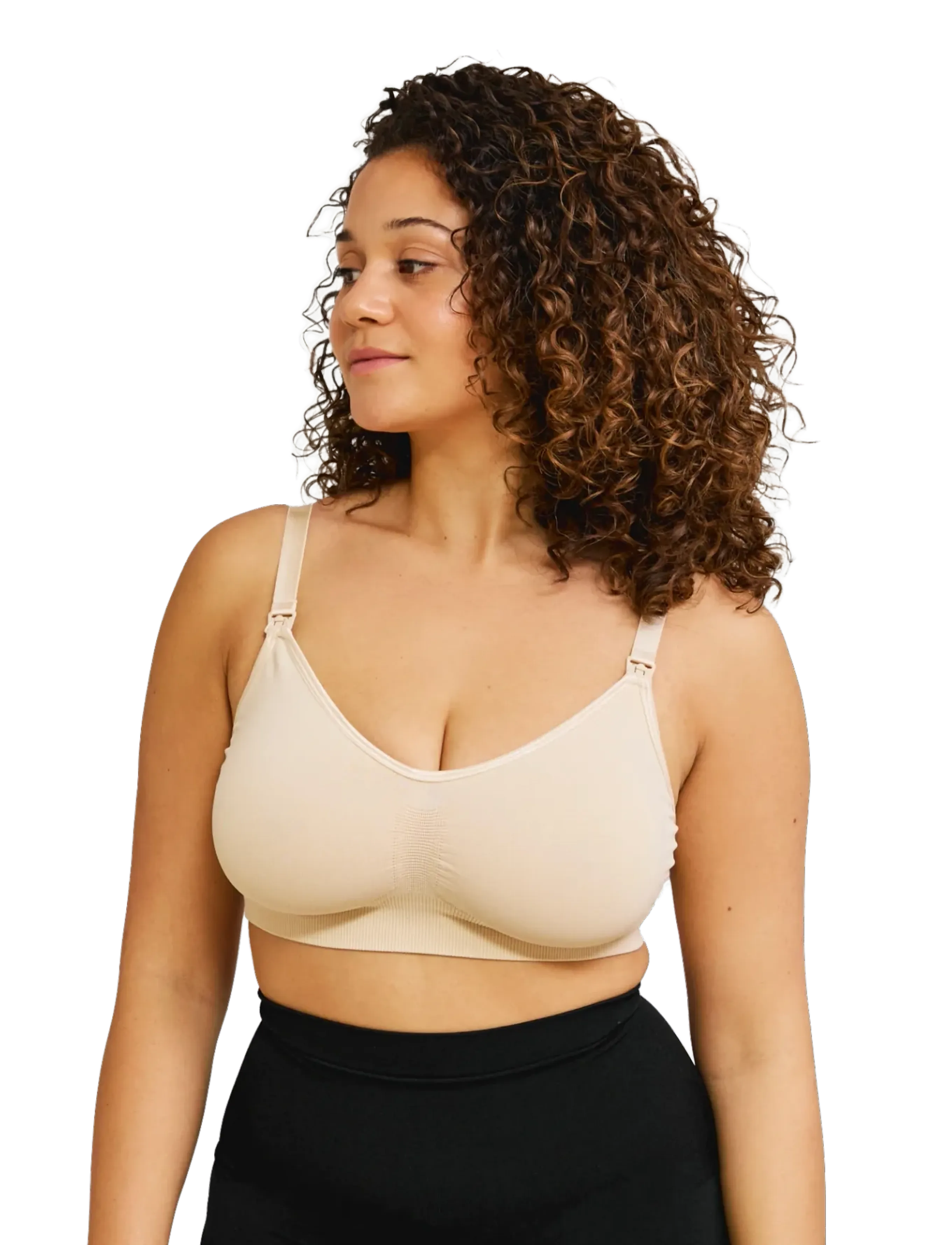 Carriwell Original Maternity & Nursing Bra, L, Bras Oberteile, Beige - Bras, Frauen