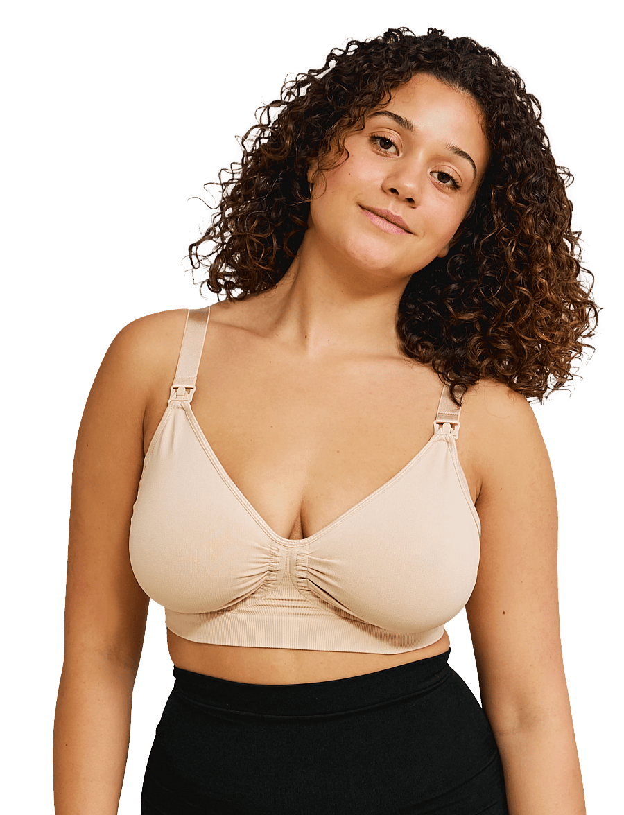 Carriwell - Maternity & Nursing Bra with Carri-Gel support - imetamisrinnahoidjad - honey - 0