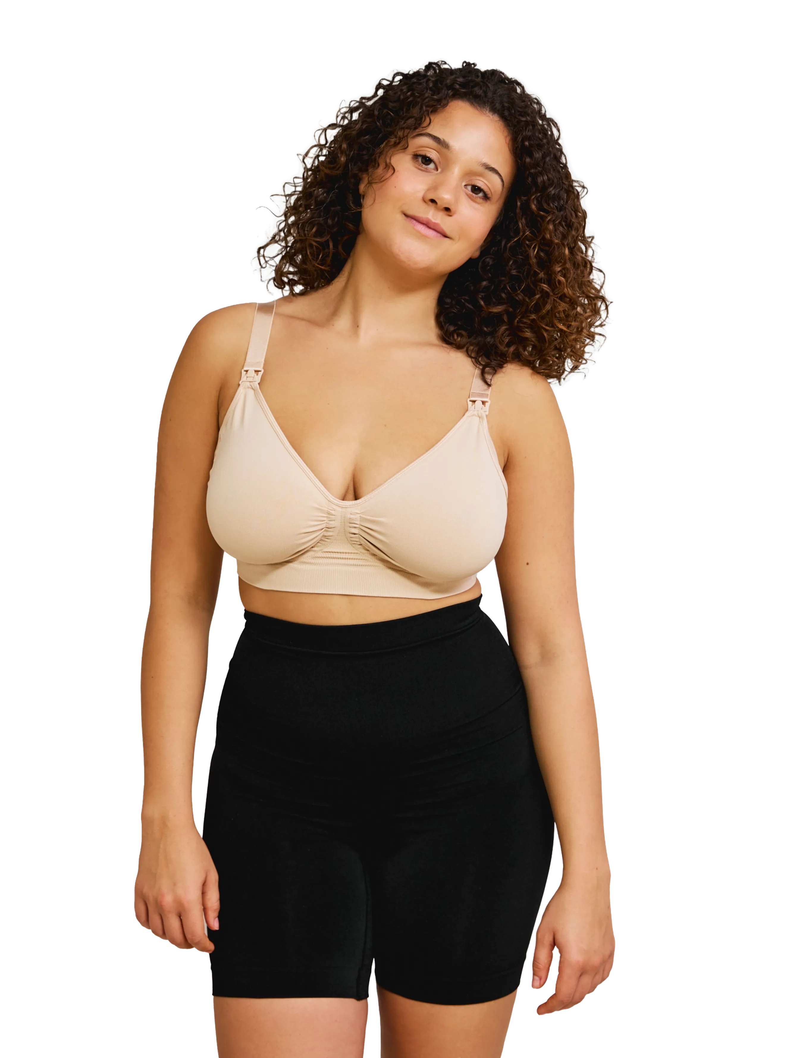 Carriwell - Maternity & Nursing Bra with Carri-Gel support - imetamisrinnahoidjad - honey - 4