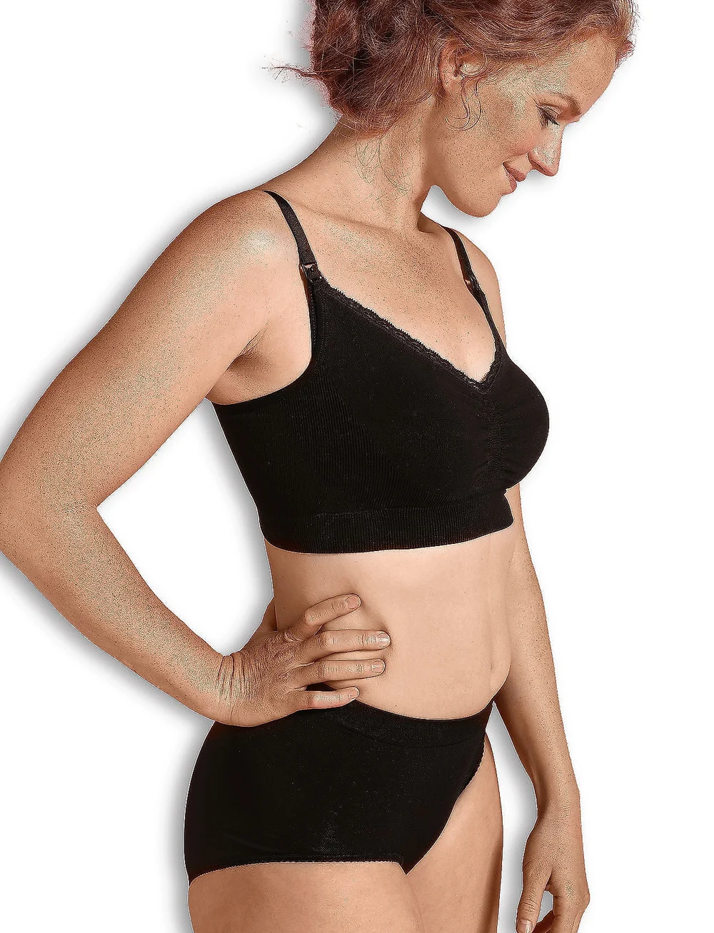 Carriwell - Organic Maternity & Nursing Bra - pesu ja aluspesu - black - 0
