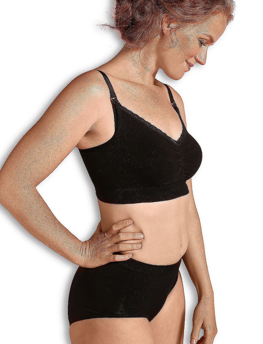 Carriwell - Organic Maternity & Nursing Bra - nærföt - black - 0