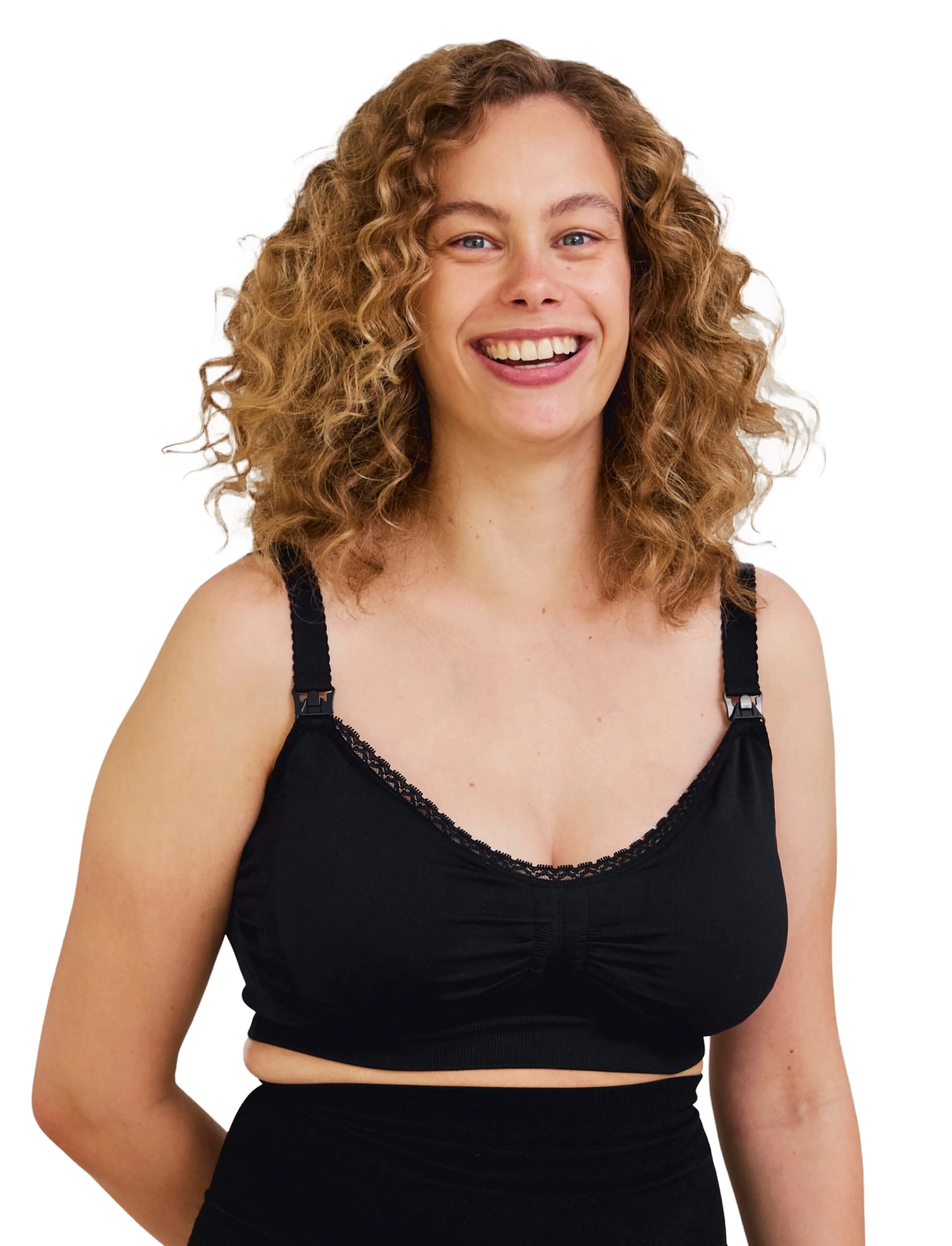 Carriwell Maternity & Nursing Bra + Padded Carri-Gel Support, XL, Black, Bh'Er Og Toppe > Barsels-Bh'Er, Dame