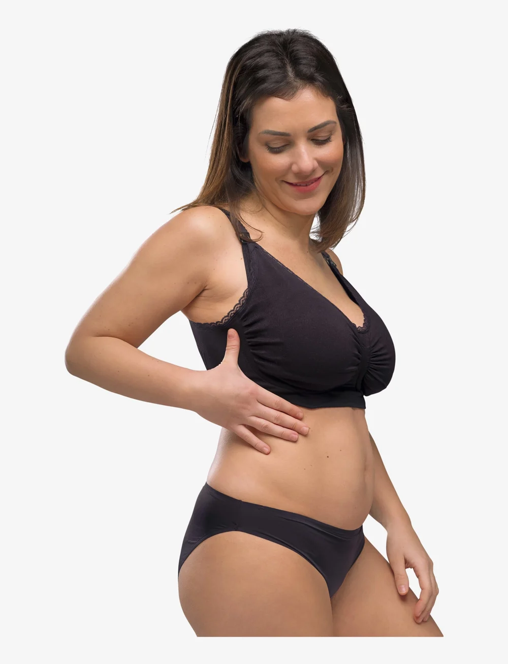 Carriwell - Maternity & Nursing Bra + Padded Carri-Gel support - unterwäsche - black - 4