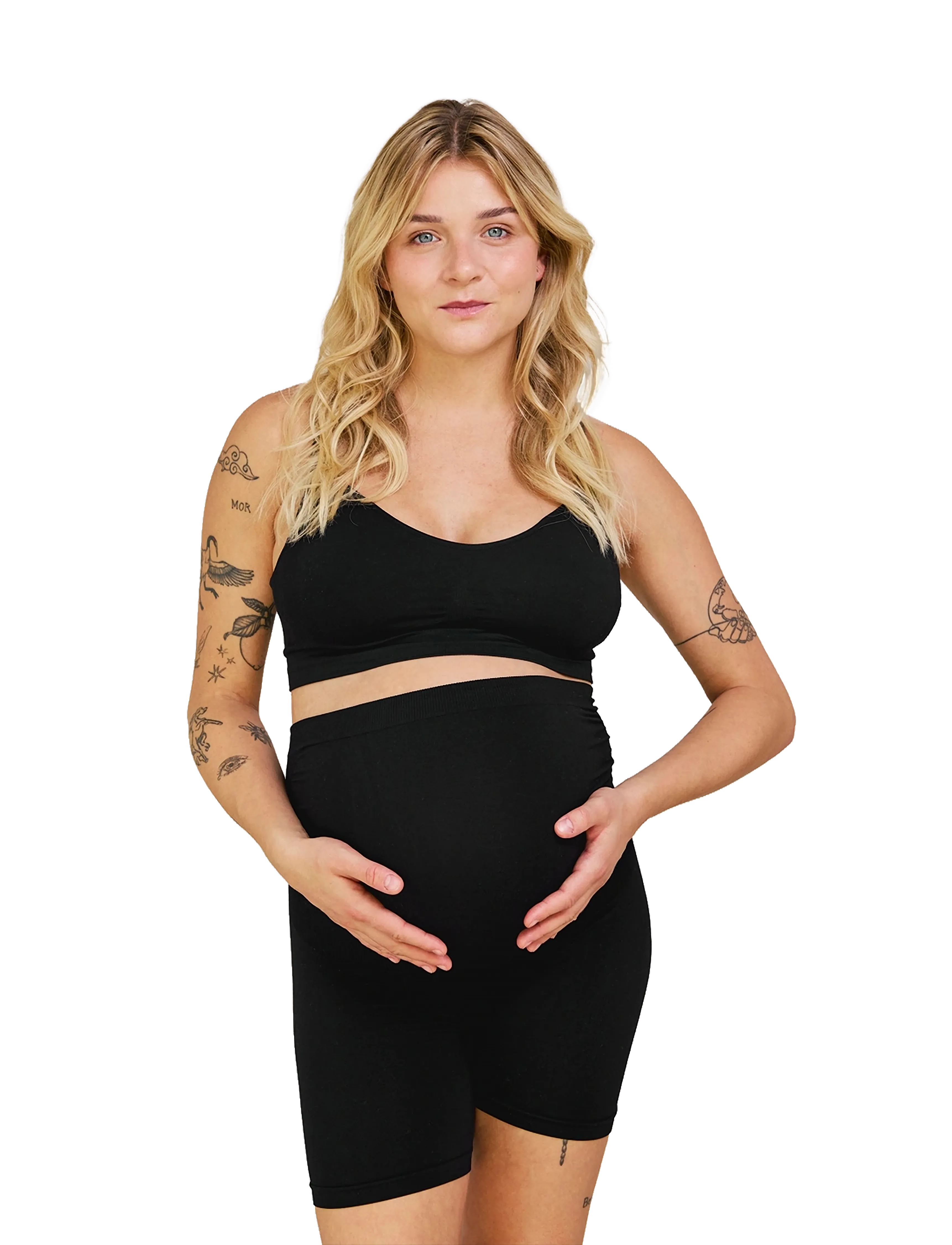 Carriwell Maternity Support Shorts, S/M, Black, Sport Shorts > Sport Training Shorts, Dame