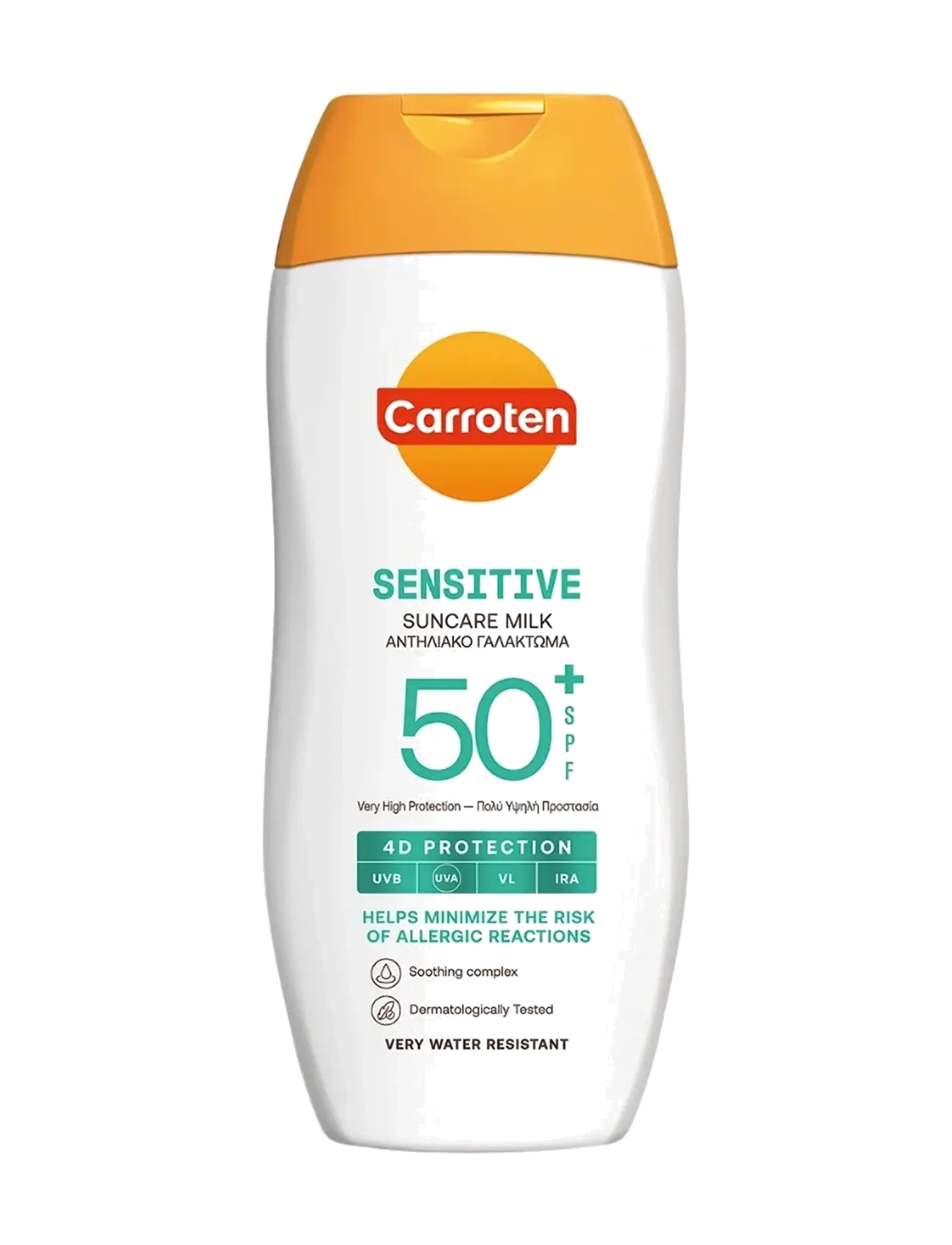 Carroten Sensitive Milk Spf 50+, 200 ml, Nude, Solpleje > Krop, Dame