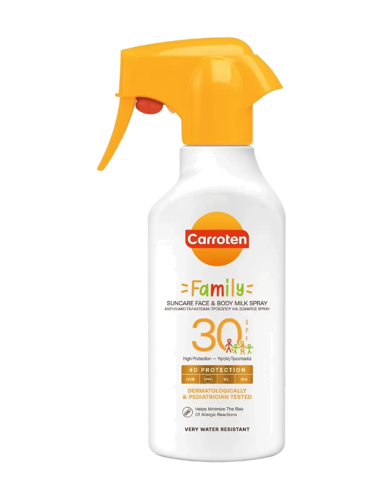 Carroten Family Face & Body Milk Trigger Spf 30, Kids, Nude, Str: 270 ML