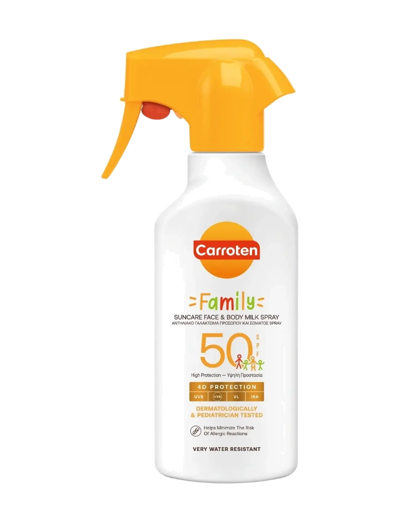 Carroten Family Face & Body Milk Trigger Spf 50, Kids, Nude, Str: 270 ML