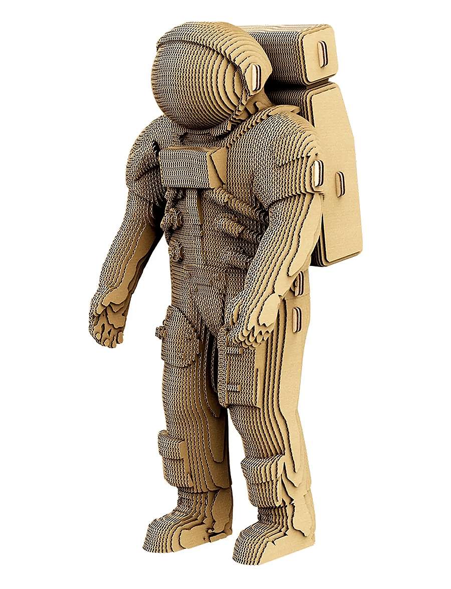 Cartonic - Cartonic 3D Puzzle ASTRONAUT - holzfiguren - brown - 1