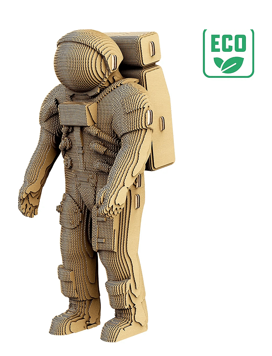 Cartonic - Cartonic 3D Puzzle ASTRONAUT - holzfiguren - brown - 3
