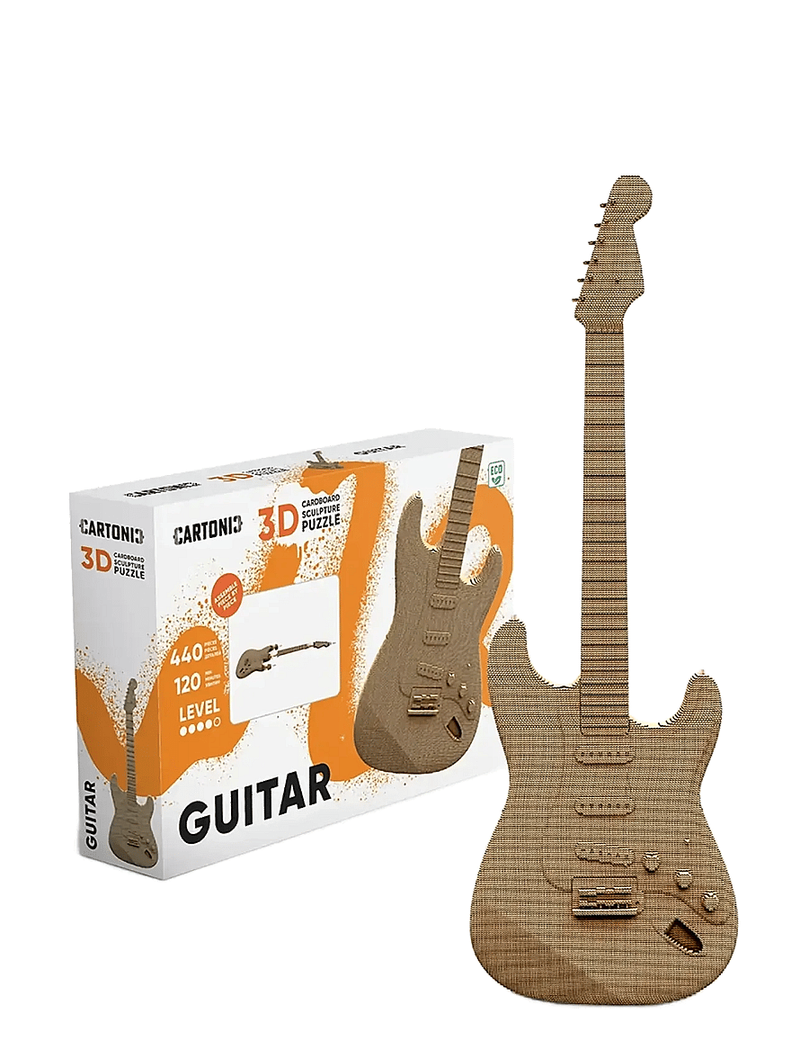 Cartonic - Cartonic 3D Puzzle GUITAR - holzfiguren - brown - 0