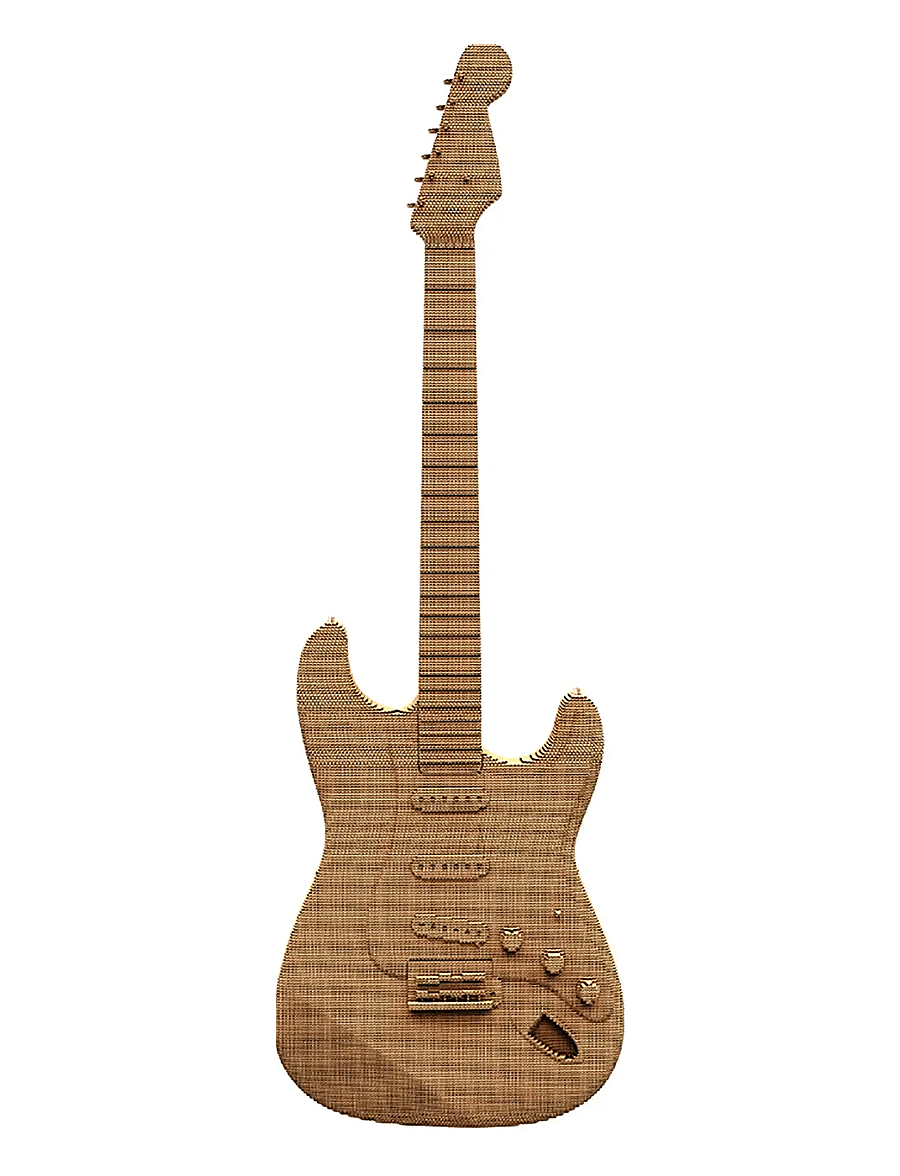 Cartonic - Cartonic 3D Puzzle GUITAR - holzfiguren - brown - 2