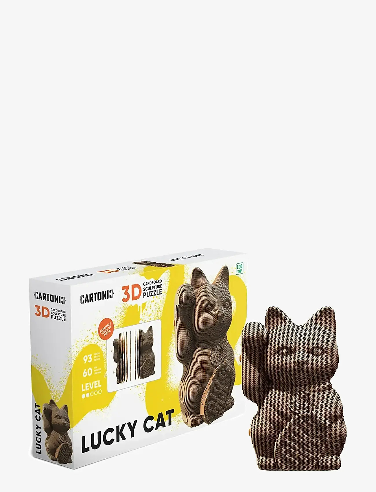 Cartonic - Cartonic 3D palapeli LUCKY CAT - brown - 0