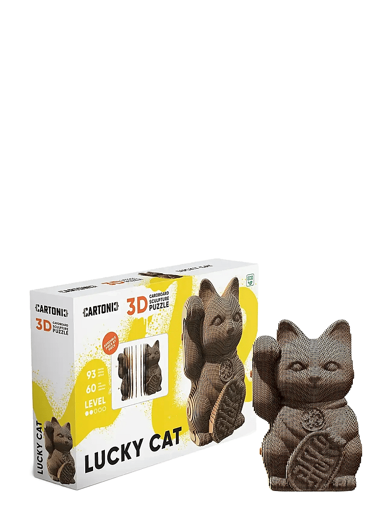 Cartonic - Cartonic 3D Puzzle LUCKY CAT - brown - 0