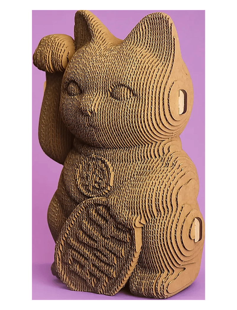 Cartonic - Cartonic 3D Puzzle LUCKY CAT - brown - 2