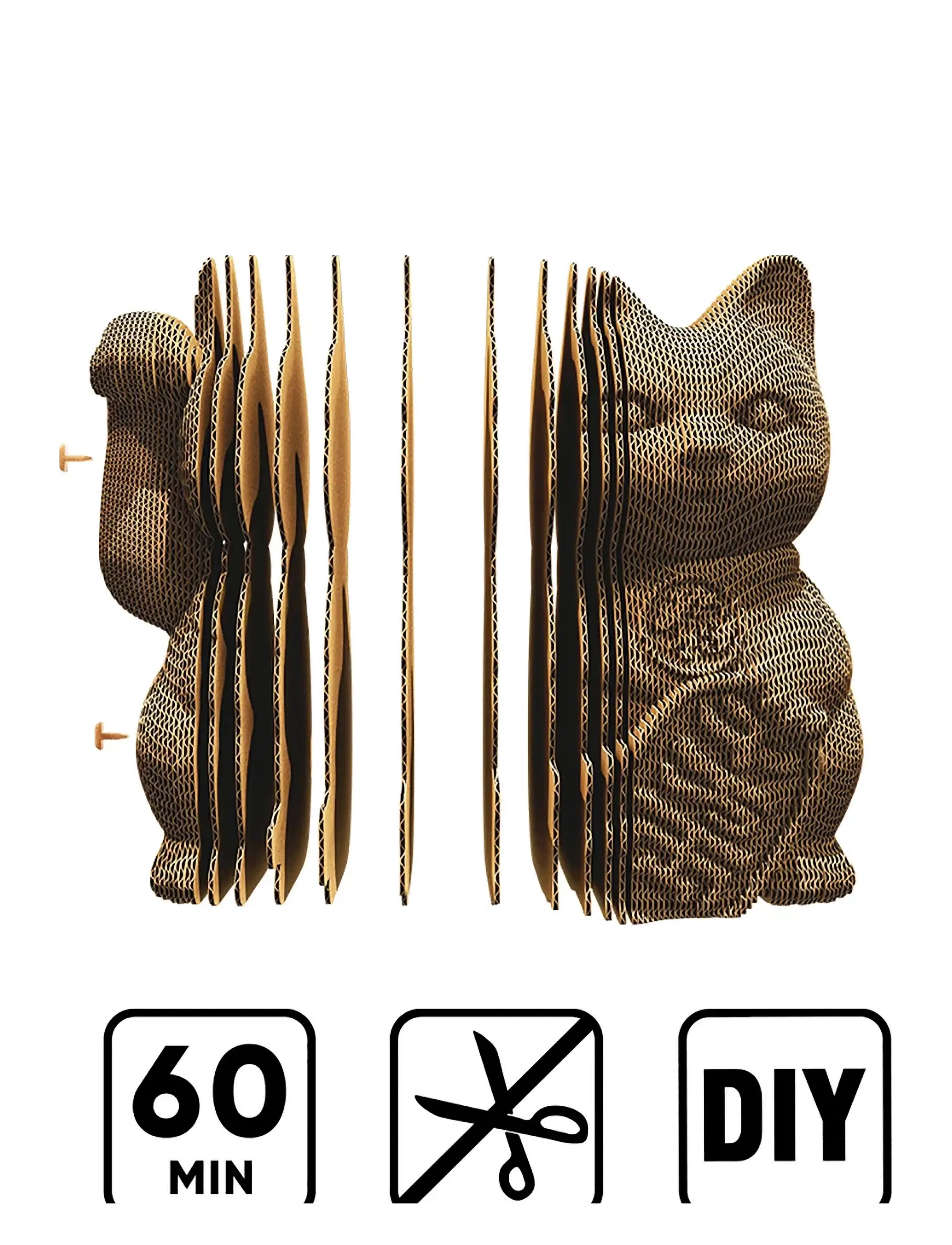 Cartonic - Cartonic 3D Puzzle LUCKY CAT - brown - 5