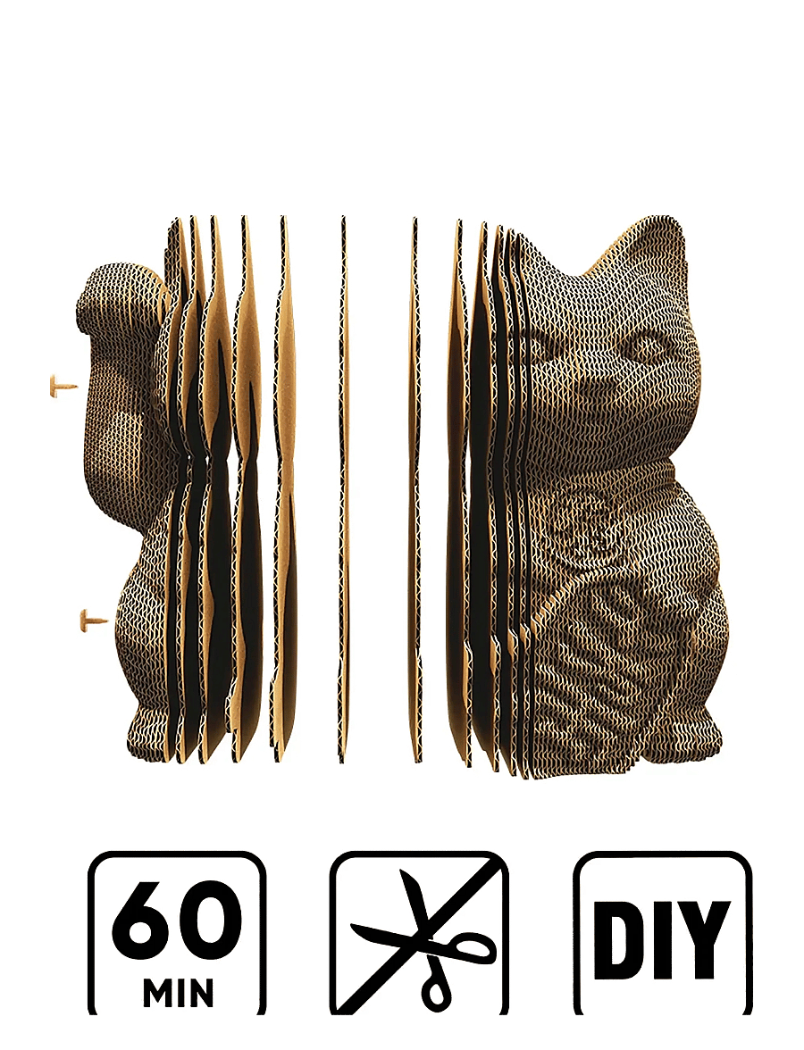 Cartonic - Cartonic 3D Puzzle LUCKY CAT - brown - 5