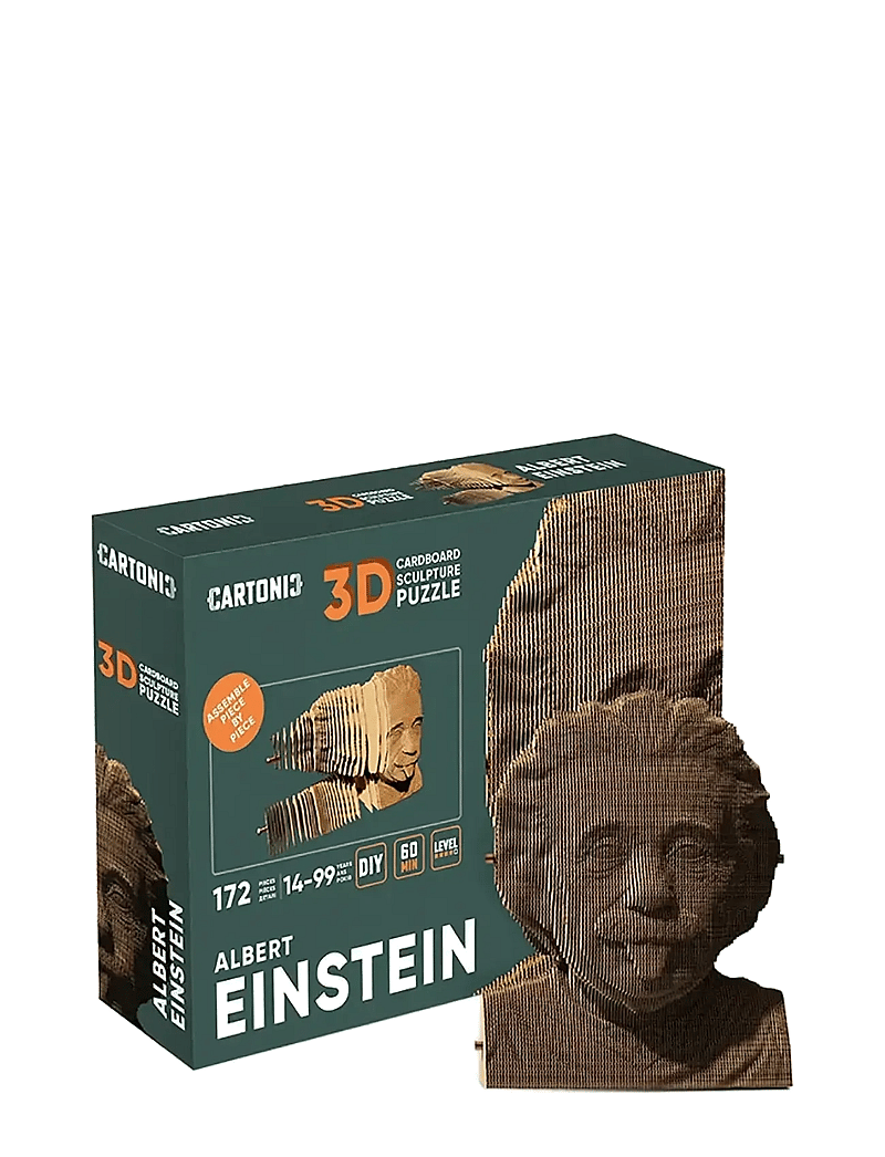 Cartonic - Cartonic 3D Puzzle EINSTEIN - figurines en bois - brown - 0