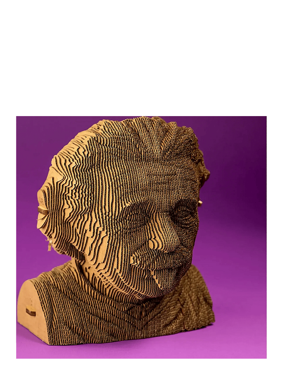 Cartonic - Cartonic 3D Puzzle EINSTEIN - holzfiguren - brown - 3