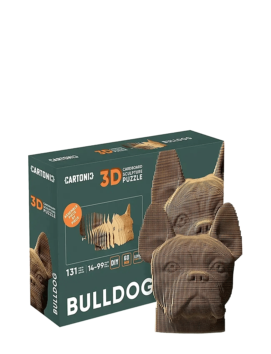 Cartonic - Cartonic 3D Puzzle BULLDOG - holzfiguren - brown - 0