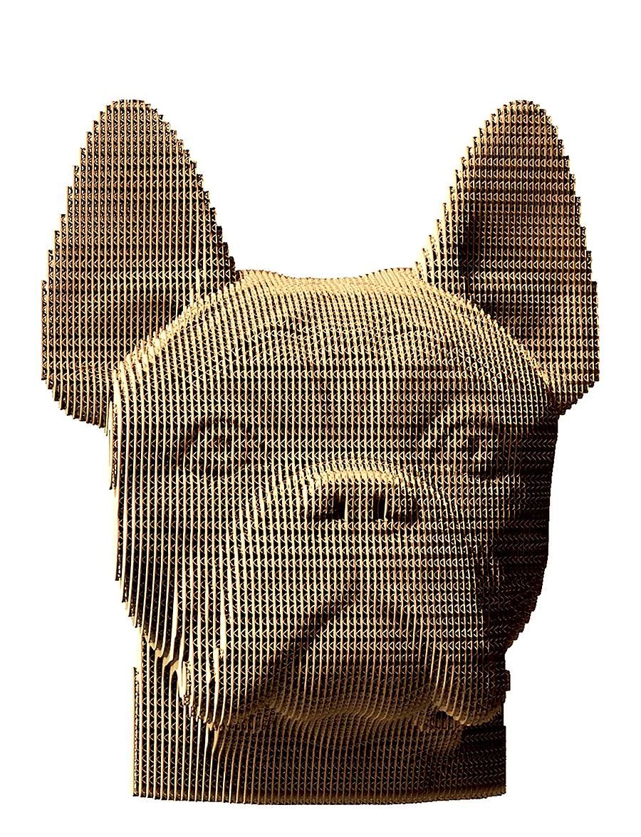 Cartonic - Cartonic 3D Puzzle BULLDOG - holzfiguren - brown - 1