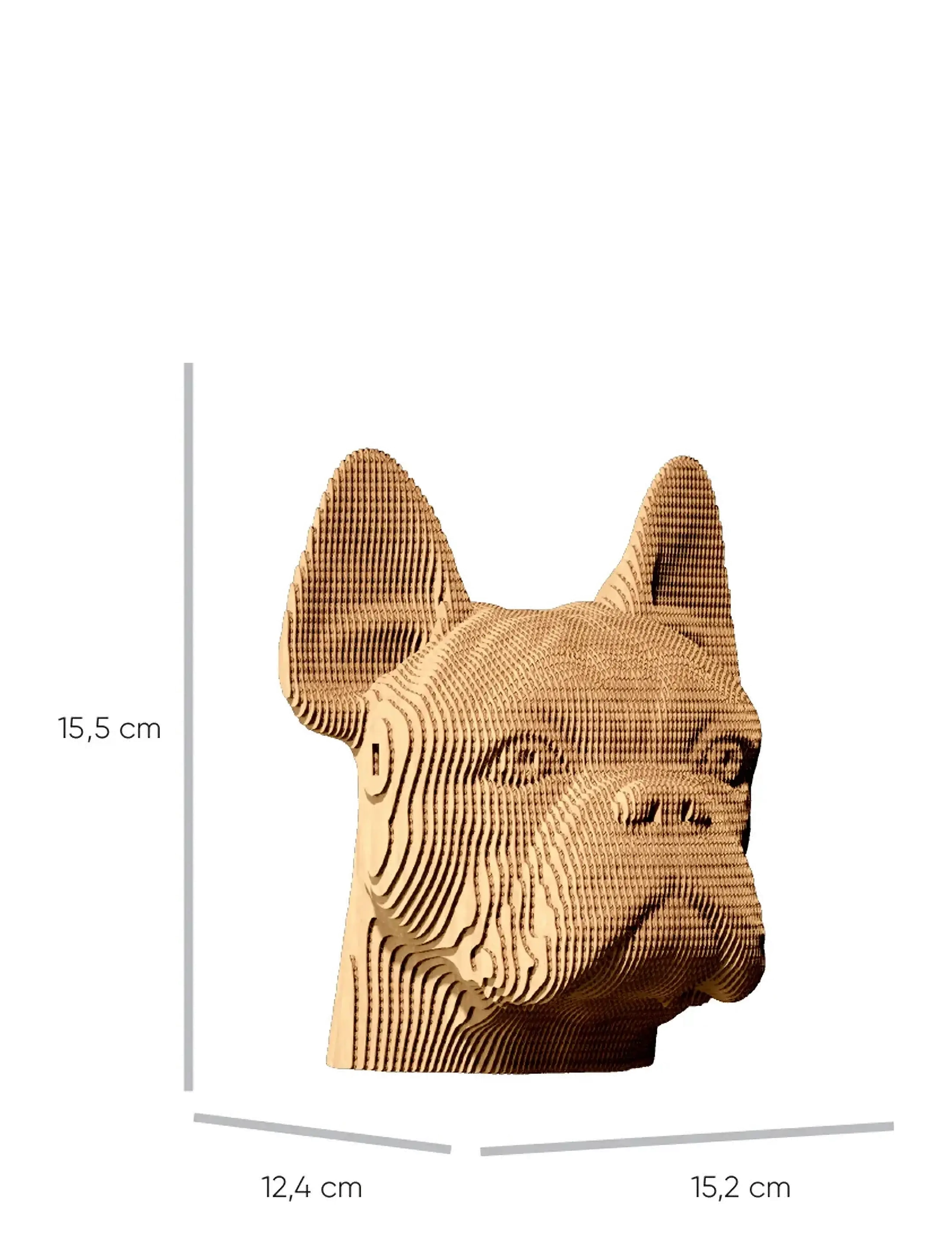 Cartonic - Cartonic 3D Pussel BULLDOG - träfigurer - brown - 4