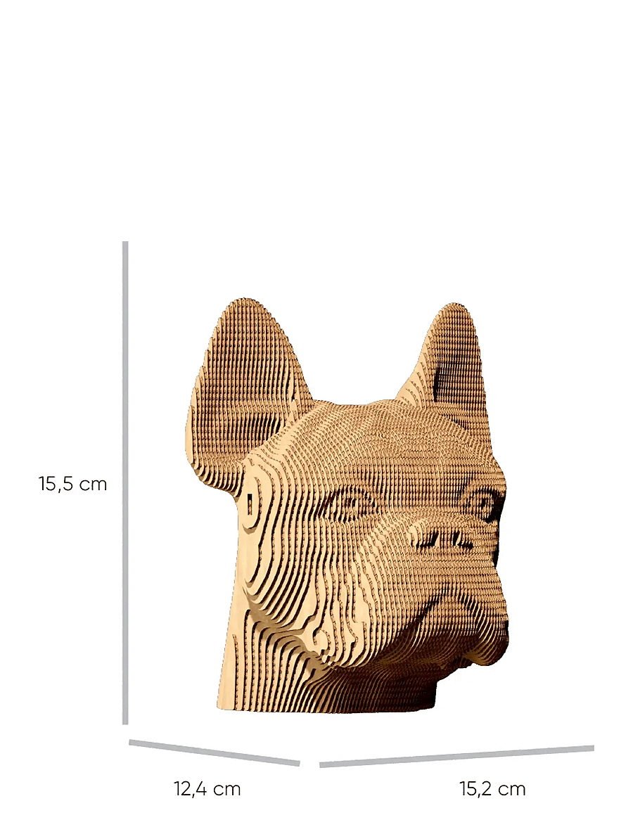 Cartonic - Cartonic 3D Puzzle BULLDOG - holzfiguren - brown - 4