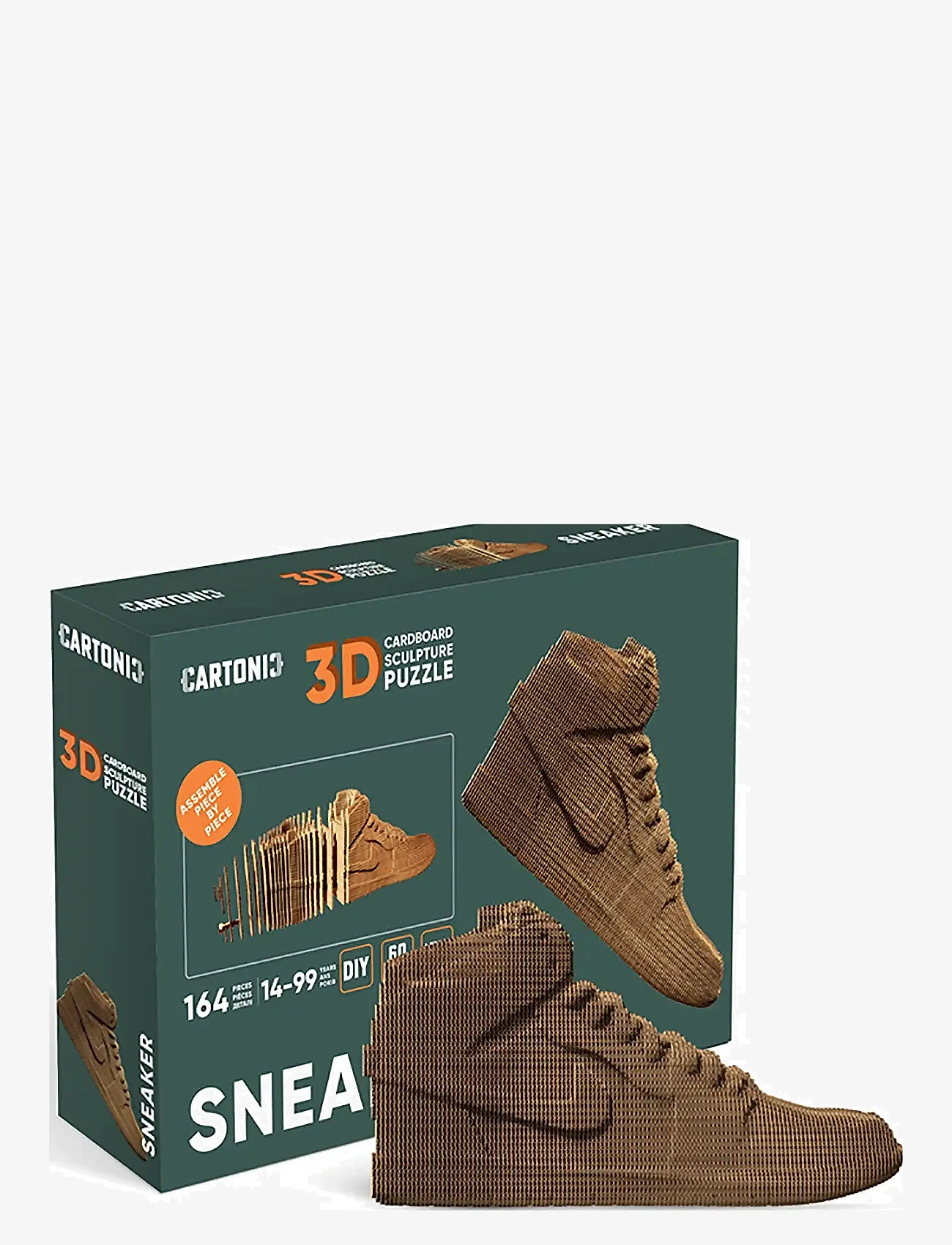 Cartonic - Cartonic 3D Puzzle SNEAKER - wooden figures - brown - 0