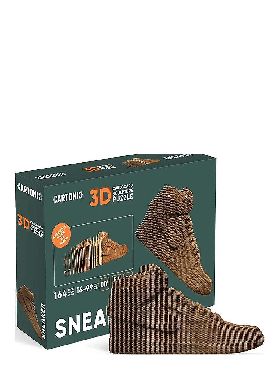Cartonic - Cartonic 3D Puzzle SNEAKER - holzfiguren - brown - 0