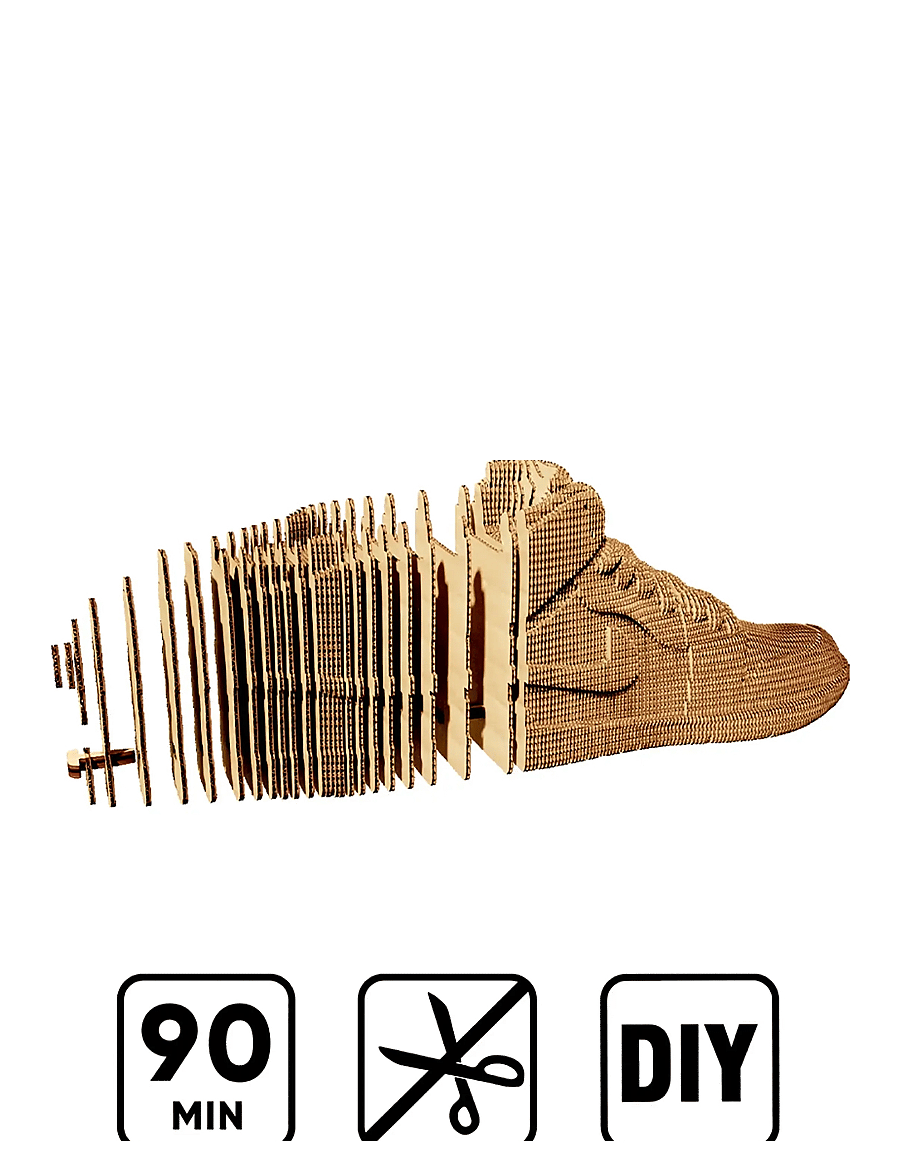 Cartonic - Cartonic 3D Puzzle SNEAKER - holzfiguren - brown - 2
