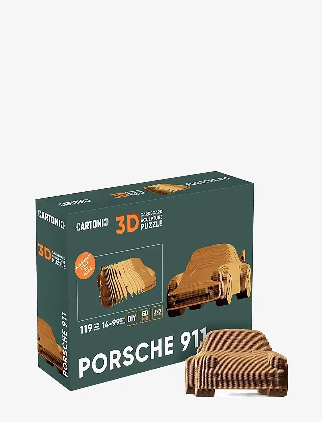 Cartonic - Cartonicisk 3D puslespil PORSCHE - træfigurer - brown - 0