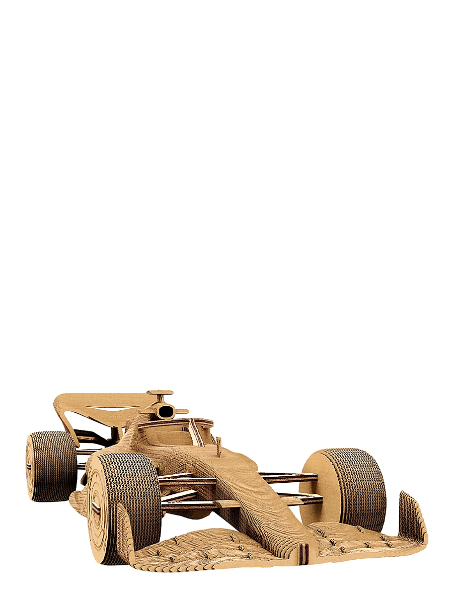 Cartonic - Cartonic 3D Puzzle RACECAR - holzfiguren - brown - 1