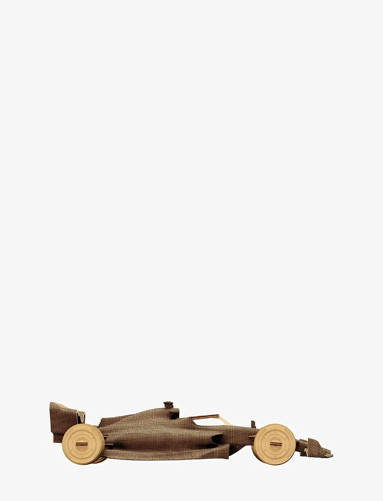 Cartonic - Cartonic 3D Puzzle RACECAR - holzfiguren - brown - 3