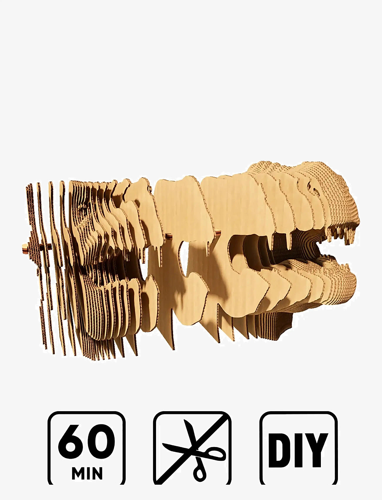 Cartonic - Cartonic 3D Puzzle T-REX - holzfiguren - brown - 4