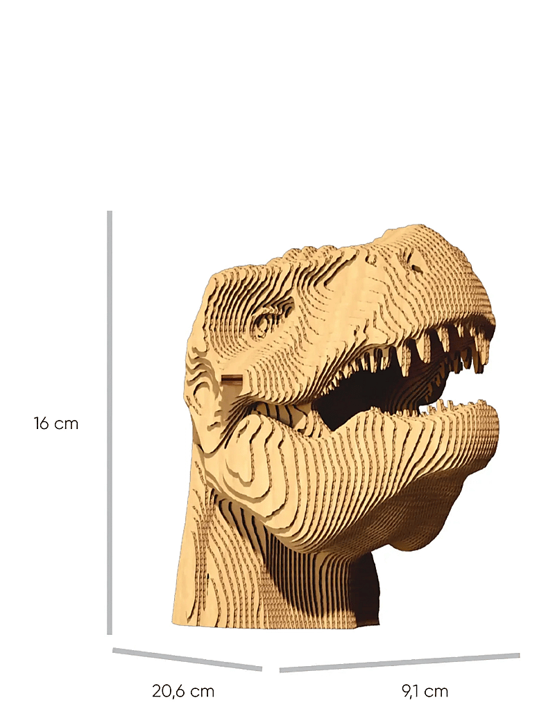 Cartonic - Cartonic 3D Puzzle T-REX - holzfiguren - brown - 5