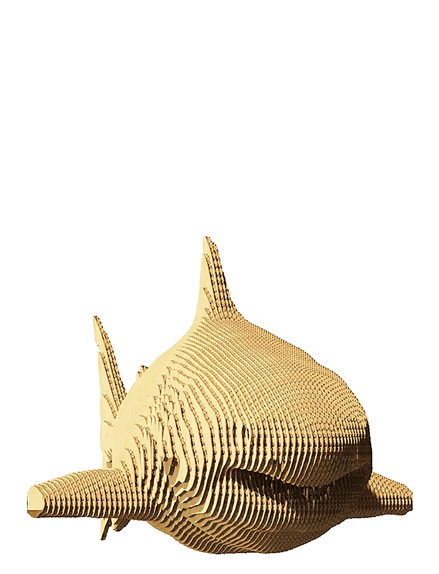 Cartonic - Cartonic 3D Puzzle SHARK - holzfiguren - brown - 2