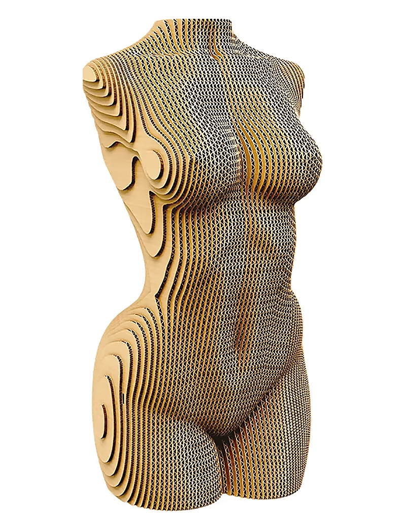 Cartonic - Cartonic 3D Puzzle FEMALE TORSO - holzfiguren - brown - 1