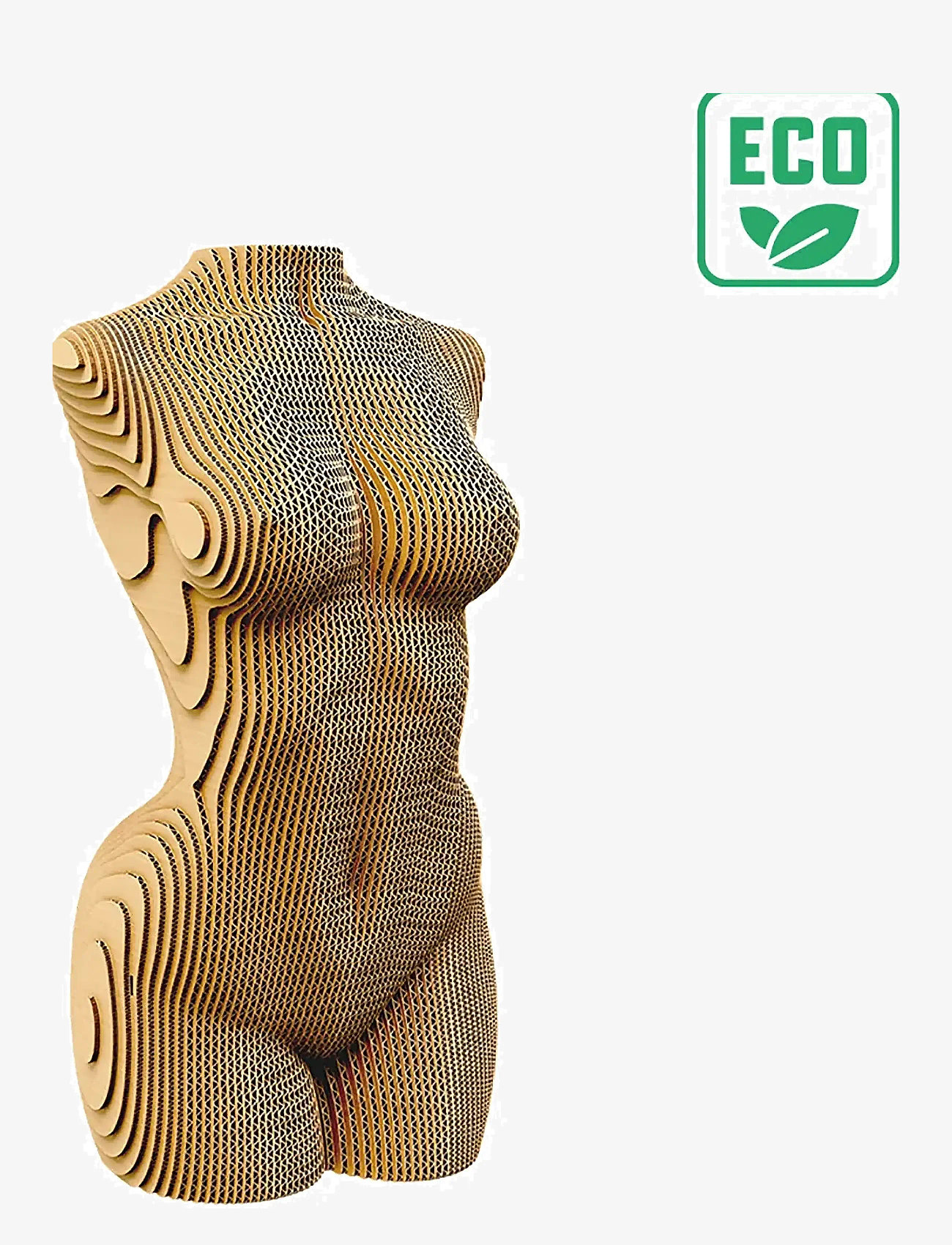 Cartonic - Cartonic 3D Puzzle FEMALE TORSO - holzfiguren - brown - 2
